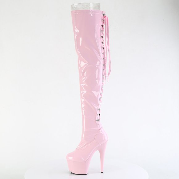 lace up back thigh high boots